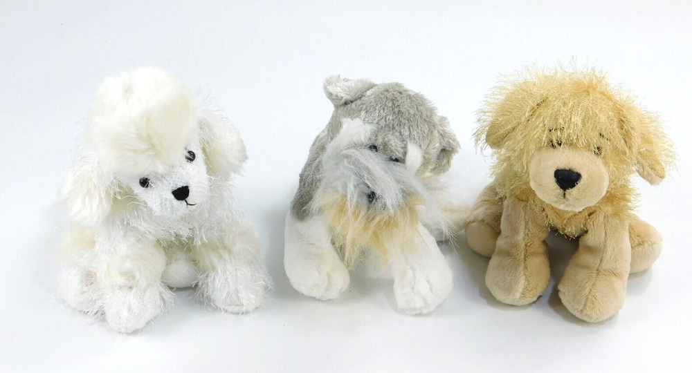 Webkinz Plush Poodle, Schnauzer, & Golden Retriever